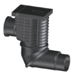 HUTTERER & LECHNER HL600NHO HL600NHO - Regensinkkasten mit seitlichem Anschluss DN110 für Regenwasserfallleitungen und Abgang DN110/125 mit Drehgelenk, Laubfangkorb, mechanischer Geruchsklappe und Reinigungsdeckel 600NHO Verpackungseinheit:1ST