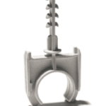 SCHNABL 10800 Abstandklemmschelle für Rohr Ø 20mm mit angespritztem Steckdübel AKS 20 HELLGRAU Verpackungseinheit:200ST