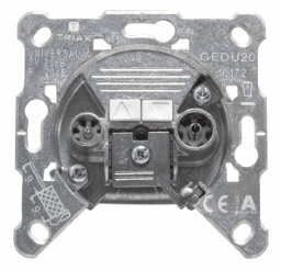 c82c4f68-5a94-4844-a68c-0a0bae6dd0e4 TRIAX 306213 Durchgangsdose, 20 dB Anschlussdämpfung - GEDU 20 Verpackungseinheit:1ST – Bild 1