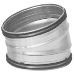 ALVA ALB10015LD ALVA Spiro Bogen verz.Blech DN100-15° mit Lippendichtungen  Verpackungseinheit:1ST