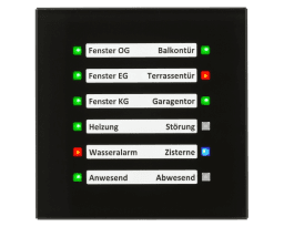 ca105a25-4f14-40a3-8bf9-39e531e7c3cf MDT SCN-GLED1S.01S KNX Glas LED Anzeige,Schwarz Verpackungseinheit:1ST – Bild 1