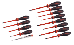 cb45af10-9fd0-47a5-980b-7d354e7e85d4 CIMCO 117000 1.000 V VDE-Schraubendreher-Sortiment, E lektro-Mega-Drive, 13-teilig Verpackungseinheit:1ST – Bild 1