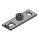 MEFA 059008802 Grundplatte Typ I, Anschluss M16 Platte 108x35x4 mm  Verpackungseinheit:1ST