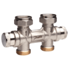 DANFOSS 013G7873 Danfoss dynamischer Hahnblock RLV-KDV für Ventil-HK G 3/4", Durchgang  Verpackungseinheit:1ST