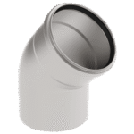 BLUECHER 820.045.160 BLÜCHER EuroPipe 45Gr.Rohrbogen 1.4301, 160 mm  Verpackungseinheit:1ST