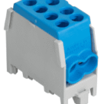 POLLMANN 2080137 Hauptleitungs Abzweigklemme 1polig 1 Ein 2x25², 1 Aus 2x16mm² HLAK 25 1/2 M2 BLAU Verpackungseinheit:1ST