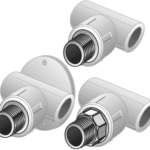 KE KELIT 2643501 KE KELIT KE31 KELEN PP-RCT T-Stück mit Abgang AG 20x1/2 Zoll KE31 Verpackungseinheit:1ST