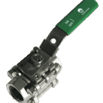 ALVA ARTEKH3M3I10 ALVA Edelstahlkugelh. M3 3tlg IG 3/8" PN63 voll.DG 1.4408 ISO-Top sperrb.Hebel  Verpackungseinheit:1ST