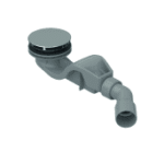 BETTE B598-901 BetteSolid 50, seitlich - 0,6 l/s, Ab- und Überlauf, Duschwanne, Duschfläche, 415x120x68 mm, Chrom, Kunststoff B598 Verpackungseinheit:1ST