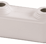 SIMPLEX F44204 FL Doppelrosette hoch, 10-22mm x Achsabstand 50mm Kst. weiß  Verpackungseinheit:10ST