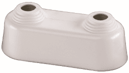 d056c3a1-eb24-46c4-bfdc-d3a0b0788368 SIMPLEX F44204 FL Doppelrosette hoch, 10-22mm x Achsabstand 50mm Kst. weiß Verpackungseinheit:10ST – Bild 1