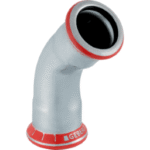 GEBERIT 23607 GE Mapress C-Stahl Bogen 45 Gr. d42mm verzinkt  Verpackungseinheit:1ST