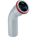 GEBERIT 20704 GE Mapress C-Stahl Bogen mit Einschubende 45 Gr. d22mm verzinkt  Verpackungseinheit:1ST