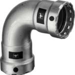 VIEGA 694 517 Viega Megapress-Bogen 90° mit SC-Contur Stahl unlegiert, Zink-Nickel-Beschichtung, Modell 4216 DN: 15 D: ½ 4216 Verpackungseinheit:1ST