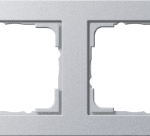 GIRA 021225 Rahmen 2fach E2 Farbe alu  Verpackungseinheit:1ST