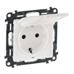 LEGRAND 753117 Valena Life Schutzkontaktsteckdose Klapp deckel. EBS Farbe: Ultraweiß  Verpackungseinheit:1ST