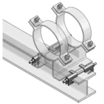 MEFA 14710002 Führungsklammer Typ A II für HEA 160-180 HEB 140-160 IPE 270-330  Verpackungseinheit:1PAA