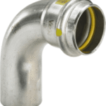 VIEGA 486 082 Viega Sanpress Inox G-Bogen 90° mit SC-Contur Stahl nichtrostend, Modell 0216.1 d: 28 0216.1 Verpackungseinheit:1ST