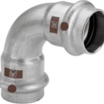 VIEGA 809 638 Viega Temponox-Bogen 90°  Stahl nichtrostend, Modell 1716  d: 15 1716 Verpackungseinheit:1ST