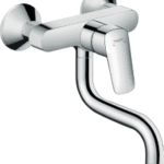HANSGROHE 71836000 hansgrohe Logis M31 Einhebel-Küchenmischer, Wandmontage Lowspout, 1jet, Chrom 71836XXX Verpackungseinheit:1ST