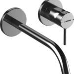 HANSA 5793 2171 HA Einhebelmischer Fertigmontageset für Waschtischbatterie HANSAPUBLIC 5793 Rosette rund Ausladung 225 mm Chrom  Verpackungseinheit:1ST