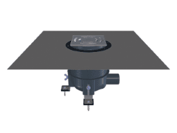 d54af022-278f-4dbb-a4ad-e3ac370ca115 HUTTERER & LECHNER HL540 HL540 - "PRIMUS-DRAIN" Duschablauf mit Abdichtgarnitur und Befestigungswinkeln 540 Verpackungseinheit:1ST – Bild 1