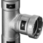 VIEGA 770 174 Viega T-Stück mit SC Megapress S 4318 in 3/4 Zoll Stahl Zn-Ni besch. 4318 Verpackungseinheit:1ST