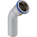 GEBERIT 34198 GE Mapress Edelstahl Gas Bogen mit mit Einschubende 45 Gr. d54mm  Verpackungseinheit:1ST