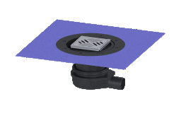 db600b14-768c-4849-80aa-b84ed97bd3c7 KESSEL 44700,52 KESSEL Bodenablauf Der Ultraflache 79, Stutzen waagrecht, Nennweite (DN) 50, Höhenverstellbarkeit 119 - 174 mm, Abdeckungsart Designrost, Verriegelung unverriegelt, Rost Design Kessel, Variofix Verpackungseinheit:1ST – Bild 1