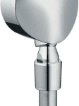 HANSGROHE 27505000 hansgrohe FixFit Wandanschluss E mit Rückflussverhinderer und Kugelgelenk, Chrom 27505XXX Verpackungseinheit:1ST