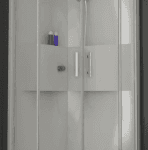 ALVA AQDUFOR90 ALVA Forta Komplettdusche Rundd. 90x90cm, m. Thermostat, ESG Clean, Weiß  Verpackungseinheit:1ST