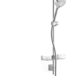 HANSA 4815 0171 HA Brausebatterie mit Brausegarnitur HANSAMICRA 4815 DN15 Chrom  Verpackungseinheit:1ST