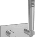 HANSA 4443 0100 HA Handbrausegarnitur HANSALIVING 4443 Rosetteeckig Abgang rund 1-strahlig Chrom  Verpackungseinheit:1ST