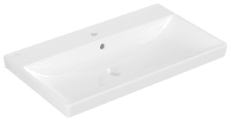 de46180d-e8e0-4b2c-b284-a76f642ab821 VILLEROY&BOCH 41568001 Villeroy & Boch Schrankwaschtisch Avento 415680, 800 x 470 mm, Rechteck, 1HL. mittleres Hahnloch durchgestochen, mit Überlauf, Weiß Alpin 415680 Verpackungseinheit:1ST – Bild 1