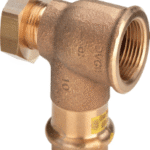 VIEGA 473 730 Viega Profipress G-Anschlusswinkel 90° mit SC-Contur Rotguss, Modell 2614.6 d: 22 Rp: 1 2614,6 Verpackungseinheit:1ST