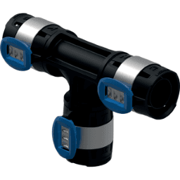 dffac823-4355-465a-a2af-ea6bba406b28 GEBERIT 620.085.00.1 GE FlowFit T-Stueck egal PPSU 90 Gr. d50 x 50 x 50mm Verpackungseinheit:1ST – Bild 1