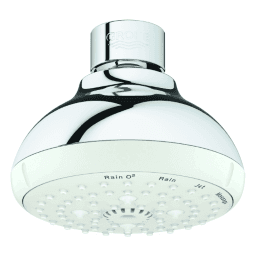 e1783bdc-4da8-47e5-8e56-9d045a8615a0 GROHE 27 606 001 GROHE Kopfbrause Tempesta 100 27606_1, 4 Strahlarten, maximaler Durchfluss bei 3 bar: 9 l/min, chrom 27606_1 Verpackungseinheit:1ST – Bild 1