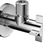 ALVA AQARVADEV2 Design-Eckventil mit Regulierfunktion 4WING, Schubrosette Ø 60 mm, DN 15 G 1/2 AG, Ø 10 mm (DN 10 G 3/8 AG)  Verpackungseinheit:1ST