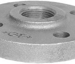 FISCHER GEORG FITTINGS 770329109 Gewindeflansch Fig. 329 2" schwarz  Verpackungseinheit:1ST