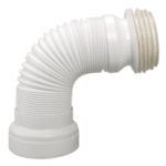 AIRFIT 90010WA WC-Anschluss-Rohr DN 98-DN 120 flexibel weiß 285-500mm ausziehbar Nr.90010WA  Verpackungseinheit:1ST