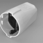 SCHURRER K544MT/KWS Kupplung mit Schutzkontakt mit Tülle kalkweiß  Verpackungseinheit:1ST