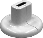 WEMEFA 10-824-10 Fussrosette Nr.824-10 Kunststoff f.Standkonsole Nr.817  Verpackungseinheit:1ST