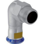 GEBERIT 34153 GE Mapress Edelstahl Gas Uebergangswink. 90 Gr. d35mm x R5/4  Verpackungseinheit:1ST