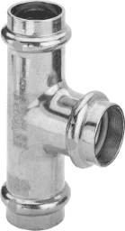 e86e9172-2a86-468e-b189-25f1734002f9 VIEGA 346 065 Viega Profipress G-T-Stück mit SC-Contur Kupfer, Modell 2618 d1: 28 d2: 22 d3: 28 2618 Verpackungseinheit:1ST – Bild 1