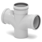 REHAU 15572891001 RAUSILENTO Doppelabzweig DN 90 / 90 / 90 / 87 Grad, max flow  Verpackungseinheit:1ST