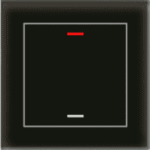 MDT BE-GTL10S.01S KNX Glastaster II Light 1-fach RGBW,schwarz,Neutral  Verpackungseinheit:1ST