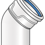 KE KELIT 14645LL0 KE KELIT ASP345 PHONEX AS-PLUS Bogen 45 Grad 110 ASP345 Verpackungseinheit:1ST