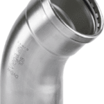 VIEGA 482 695 Viega Sanpress Inox XL-Bogen 45° mit SC-Contur Stahl nichtrostend, Modell 2326.1XL VdS-Zulassung d: 88,9 2326.1XL Verpackungseinheit:1ST