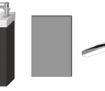 ALVA AQBMORGBLG ALVA Ora 1.0 Gästebadlösung Komplettset HWB, Spiegel, Licht, US 1 Tür, Grau  Verpackungseinheit:1ST