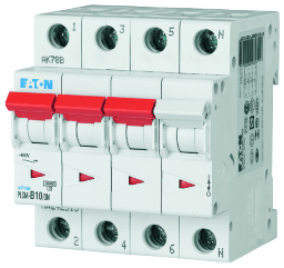 efcdc014-6cf5-47af-ab53-b3770a6648d4 EATON 242513 LS-Schalter 10kA B 10A/3pol+N 4TE PLSM-B10/3N-MW Verpackungseinheit:1ST – Bild 1